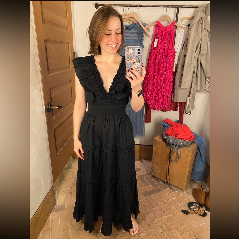 Anthropologie, Black Tiered, Dress!